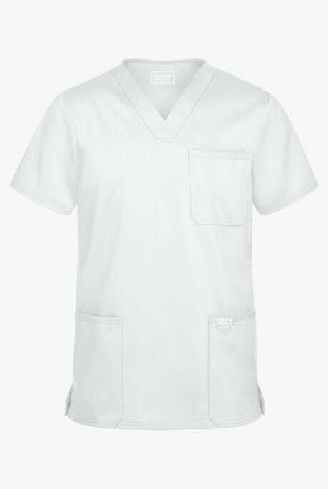 UPGRADED - Mens 3 Pocket Scrub Top WW670