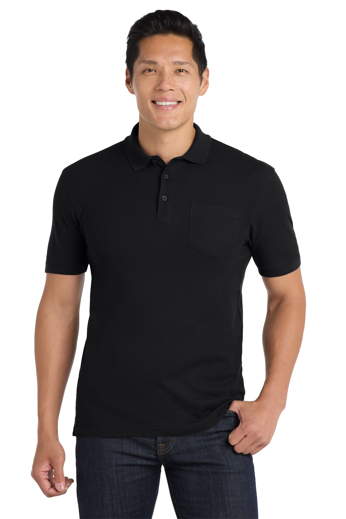 Port Authority Core Classic Pique Pocket Polo K100P