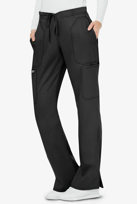 UPGRADED - Womens Drawstring Flare Scrub Pant WW120