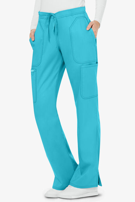 UPGRADED - Womens Drawstring Flare Scrub Pant WW120