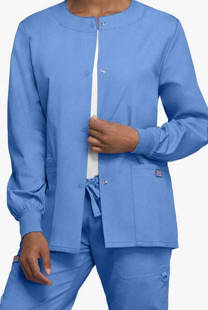 Womens Snap Front Scrub Jacket CK4350