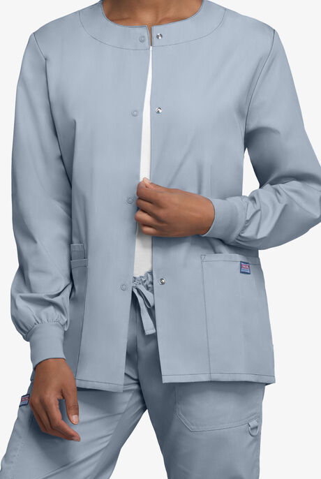 Womens Snap Front Scrub Jacket CK4350