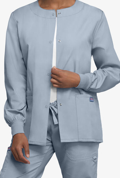 Womens Snap Front Scrub Jacket CK4350
