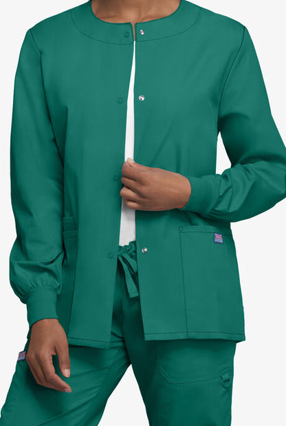 Womens Snap Front Scrub Jacket CK4350