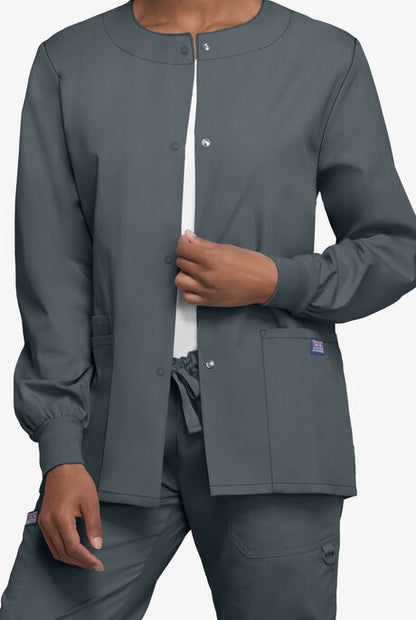 Womens Snap Front Scrub Jacket CK4350