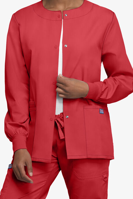 Womens Snap Front Scrub Jacket CK4350