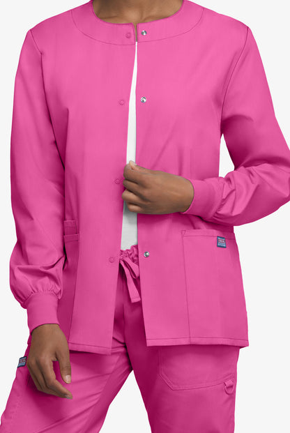 Womens Snap Front Scrub Jacket CK4350