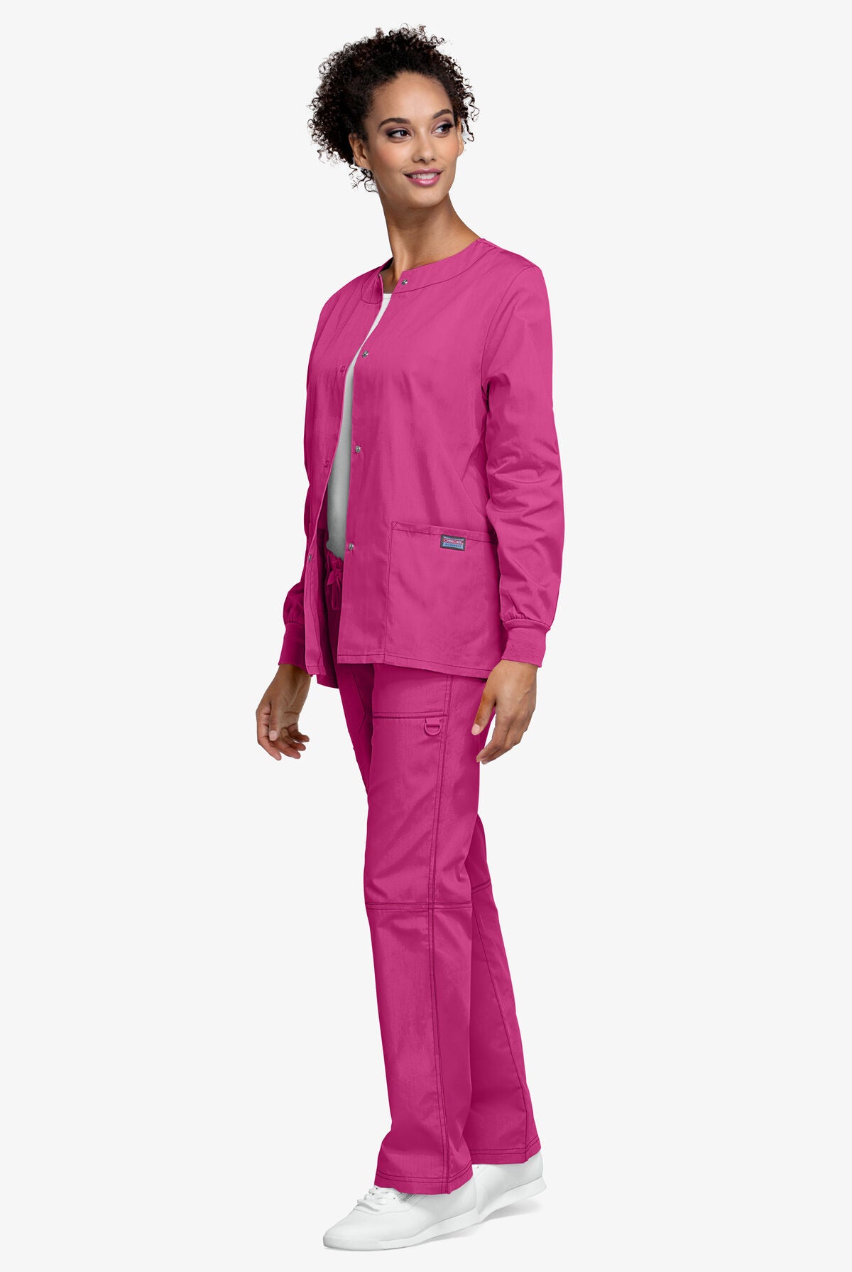 Womens Snap Front Scrub Jacket CK4350