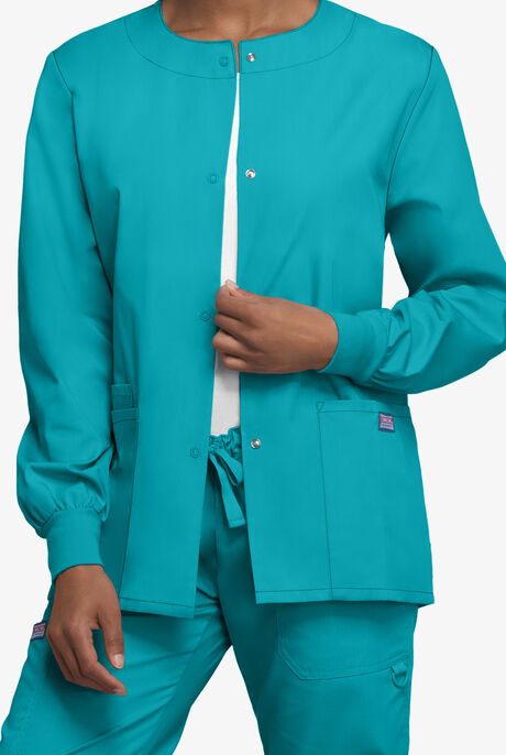 Womens Snap Front Scrub Jacket CK4350