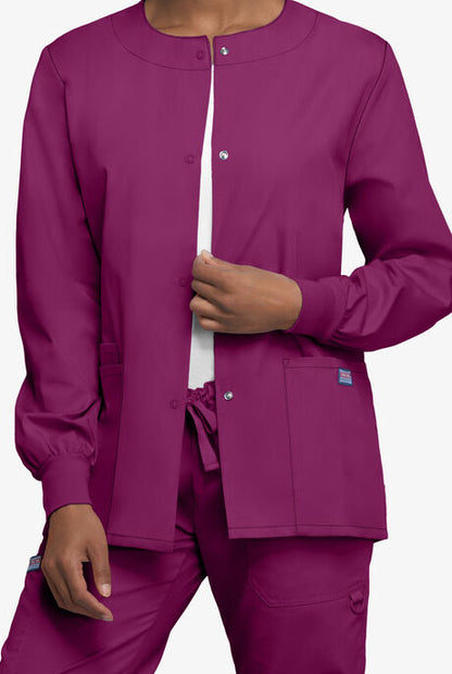 Womens Snap Front Scrub Jacket CK4350