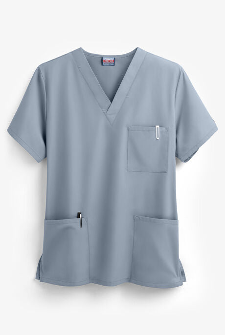 Unisex V-Neck 3 Pocket Solid Scrub Top - Cherokee 4876