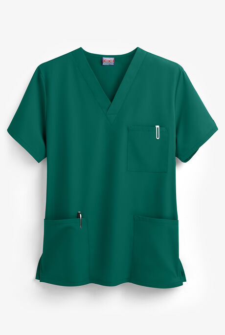 Unisex V-Neck 3 Pocket Solid Scrub Top - Cherokee 4876