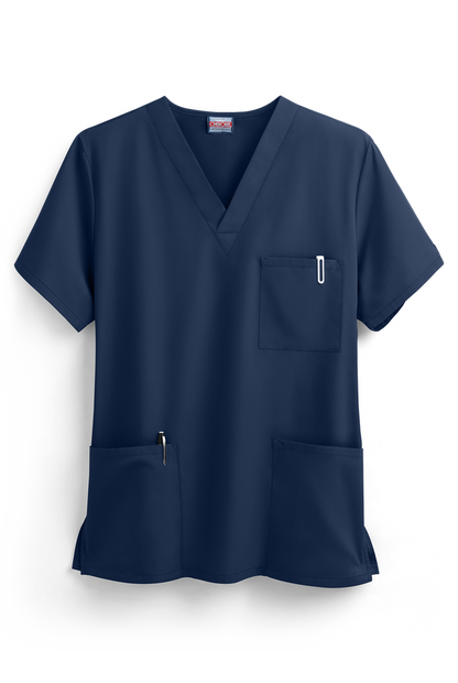 Unisex V-Neck 3 Pocket Solid Scrub Top - Cherokee 4876