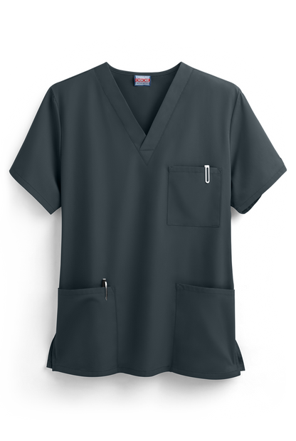 Unisex V-Neck 3 Pocket Solid Scrub Top - Cherokee 4876