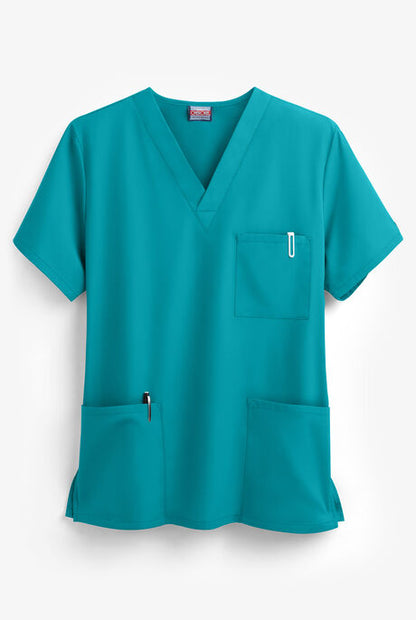 Unisex V-Neck 3 Pocket Solid Scrub Top - Cherokee 4876