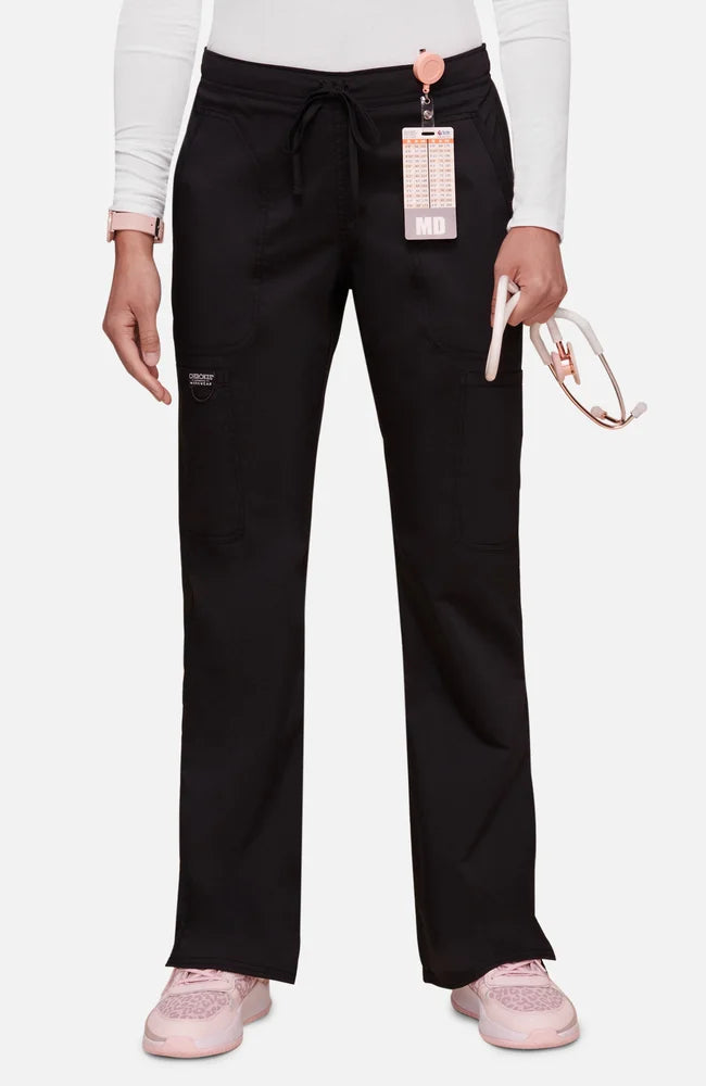 UPGRADED - Womens Drawstring Flare Scrub Pant WW120