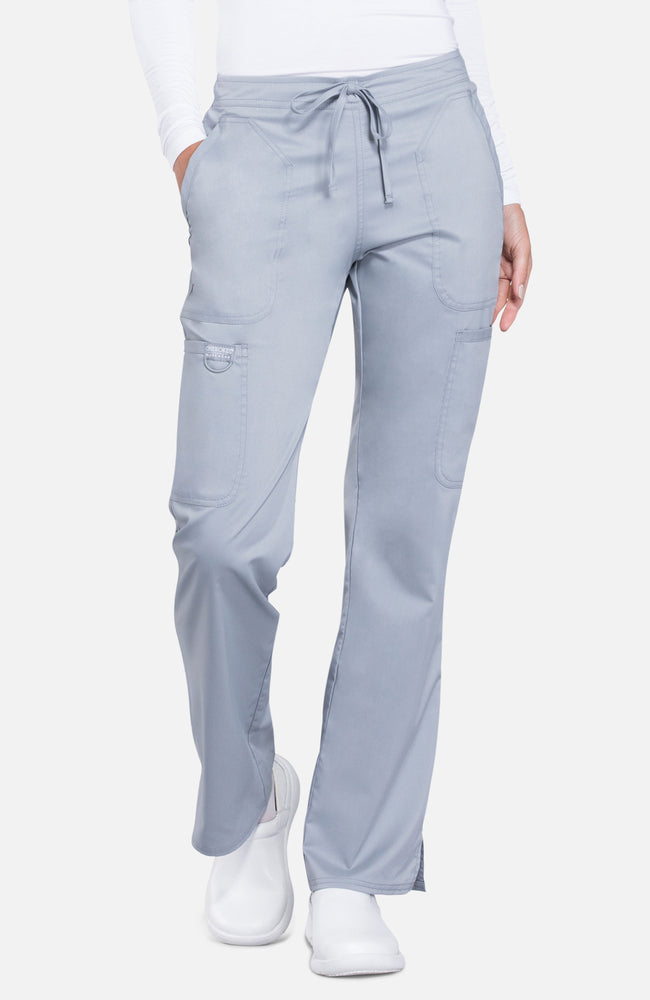UPGRADED - Womens Drawstring Flare Scrub Pant WW120